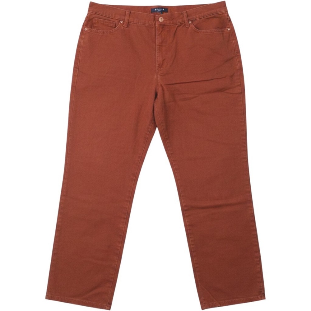 Gloria Vanderbilt Amanda High Rise Tapered Jeans Rust Orange Women's 18